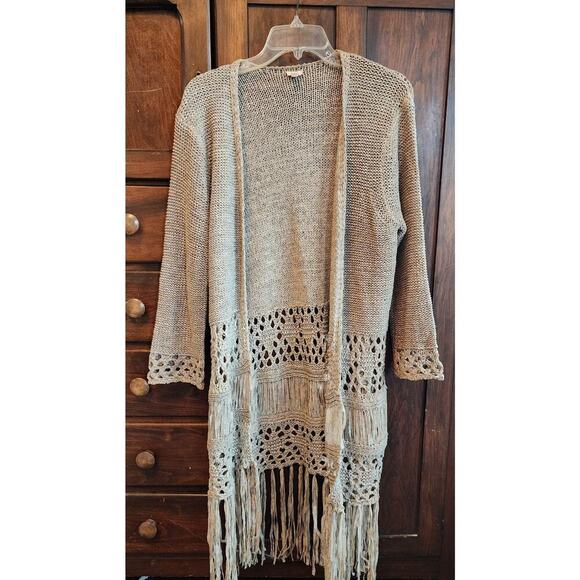 Crochet boho cardigan size Medium - Picture 1 of 6
